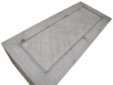 Lilys Milo Rectangular Coffee Table With Rattan Top Weathered Natural 9116