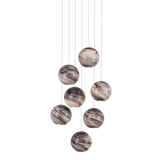 Palatino Round Multi-Drop Pendant