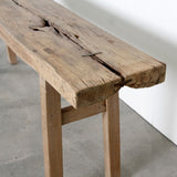 Lilys Hermosa Rustic Console Table Approx 7-7.5 Ft Long(One-Of-A-Kind Weathered Natural Wood Tabletop) 9119