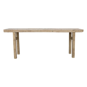 Lilys Hermosa Rustic Console Table Approx 7-7.5 Ft Long(One-Of-A-Kind Weathered Natural Wood Tabletop) 9119