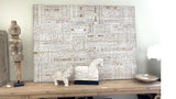 Bali Carving Wall Art White Wash