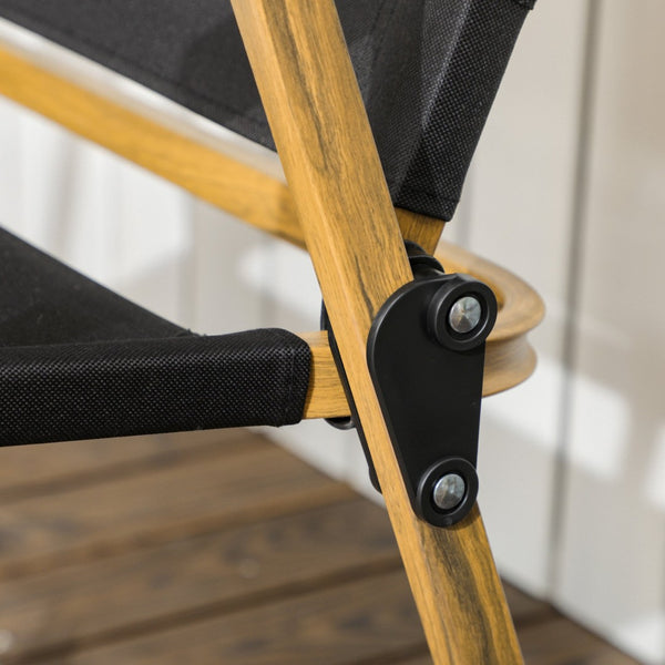 English Elm Outsunny 2 Pack Lightweight Folding Camping Chairs - Portable, Durable, Perfect For Outdoor Adventures W2225P200796-GIGA