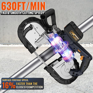 English Elm 5 Inch Cordless Bandsaw 20v Brushless Spark Free Deep Cut Portable Tool 4ah T3177P305038