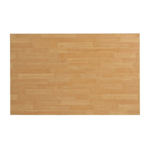 English Elm Mobile Rolling Kitchen Island with 3 Drawers Matte Black Cabinet and Natural Wood Top N779P373196B