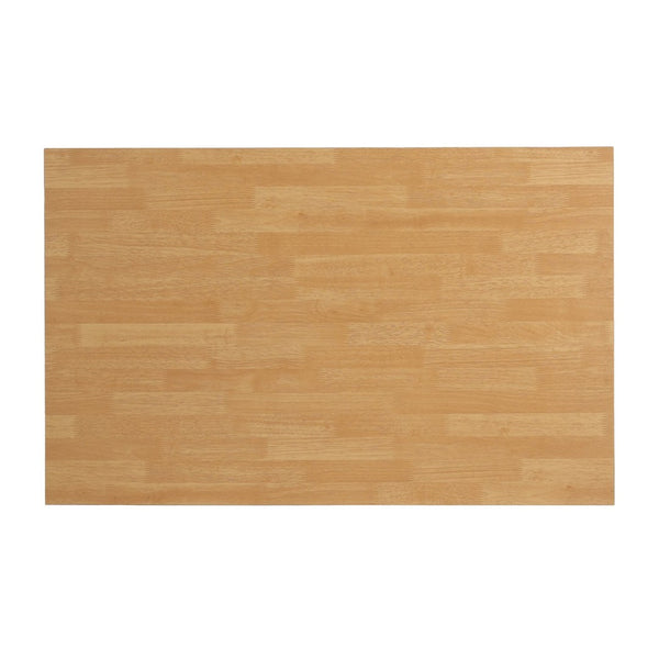 English Elm Mobile Rolling Kitchen Island with 3 Drawers Matte Black Cabinet and Natural Wood Top N779P373196B