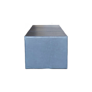 Olivia + Quinn Butler Cocktail Table - Luxurious Leather Design, Stylish & Functional Accent For Your Living Room Ambassador Ocean Leather,Foam,Wood 9120_Vgt5521