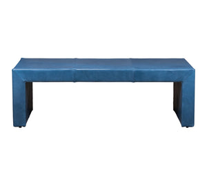 Olivia + Quinn Butler Cocktail Table - Luxurious Leather Design, Stylish & Functional Accent For Your Living Room Pippa Marine Leather,Foam,Wood 9120_Cnk5520