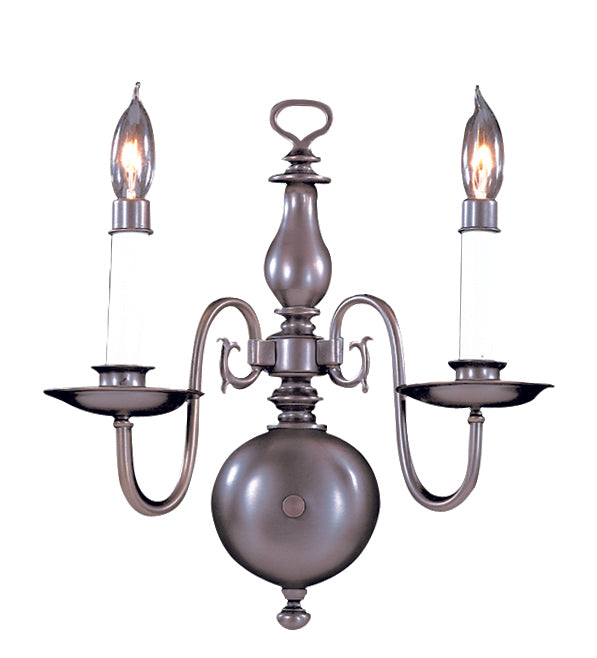 Framburg 2-light Rustic Jamestown Sconce - Timeless Early American Design, Handcrafted In The Usa For Elegance Mahogany Bronze Metal 9222 Mb