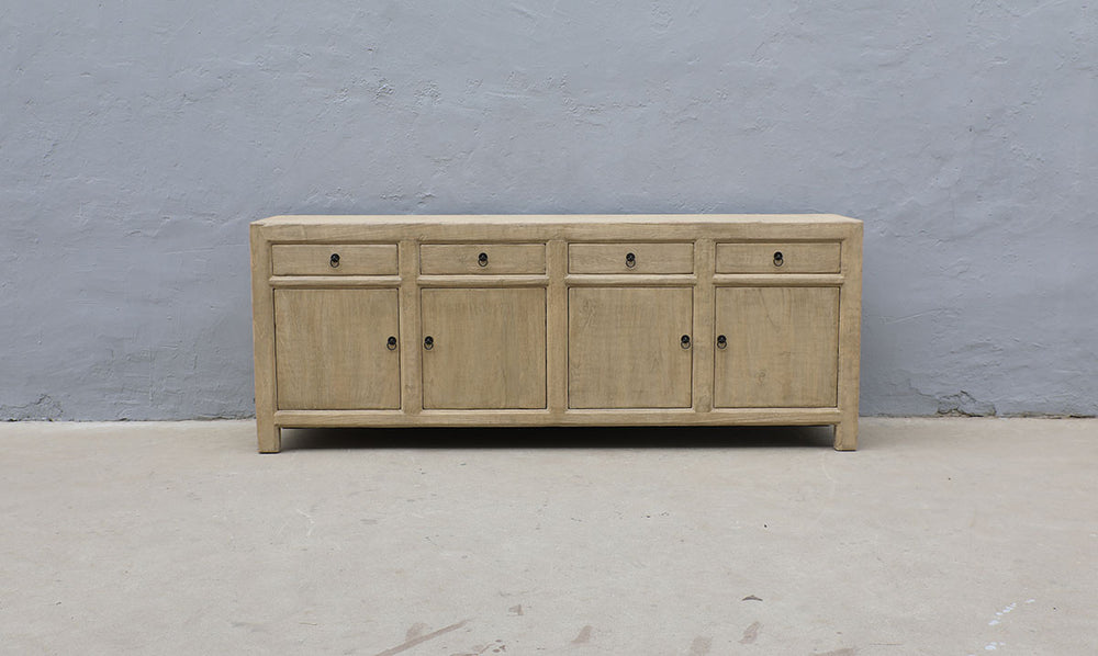Lilys Four Drawers Sideboard Weathered Natural 93X18X35H (Pre-Order Only) 9123-NA