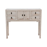 Lilys Four Drawers Console Table Antique Off White 9124-W