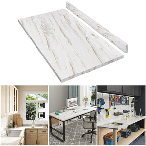 English Elm Laminate Countertop, Stylish Drama Marble Design For Diy Projects, Office Desks & Laundry Areas T3210P281252