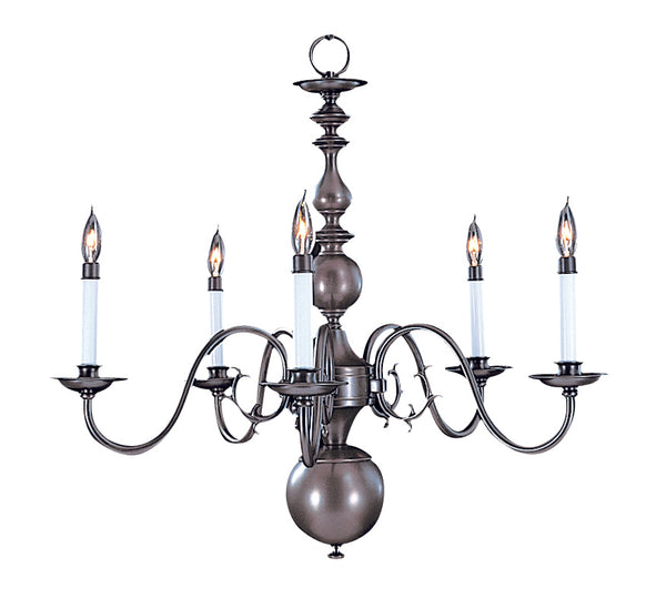 Framburg 5-light Rustic Jamestown Dining Chandelier – Timeless Early American Design, Crafted In The Usa Mahogany Bronze Metal 9125 Mb