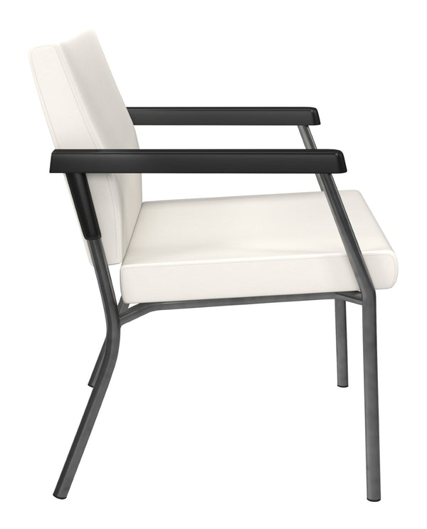 OSP Home Furnishings Bariatric Guest Chair with Reinforced Metal Frame and Plush Padded Seat for Medical Offices BC9602-R101