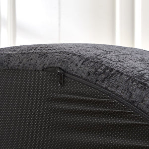 English Elm 55''L Chenille sponge single sofa sleeper chair — no assembly, ultra-soft chenille, plush backrest pillow comfort for living room relaxation Black W834P221028