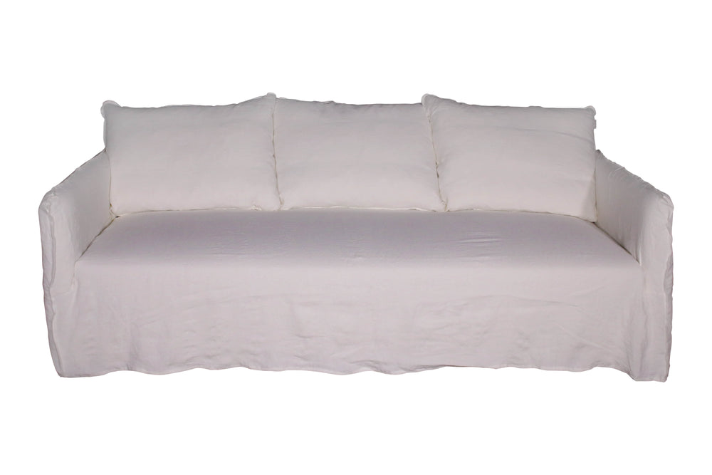 Lilys Naples Slipcover Sofa Wash Linen White (Dx130-17) 9129-WT