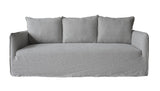 Lilys Naples Slipcover Sofa Wash Linen Gray (Dx130-11) 9129-LG