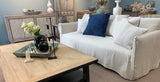 Lilys Naples Slipcover Sofa Wash Linen Light Beige (Dx165-2) 9129-LBN