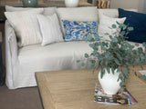 Lilys Naples Slipcover Sofa Wash Linen Light Beige (Dx165-2) 9129-LBN