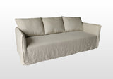 New Wash Linen Light Beige Slipcover For Naples Sofa 9129 (Dx165-2)