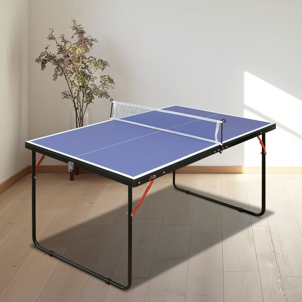 English Elm Double Fish Compact Foldable Ping Pong Table Mdf Surface Aluminum Frame Indoor Outdoor W3087P250975