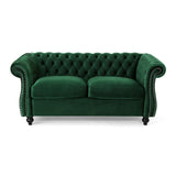 Christopher Knight Home® - Noble House - Somerville Traditional Chesterfield Loveseat Sofa