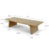 Lilys Sled Coffee Table Weathered Natural Old Wood (Pre-Order Only) 9132