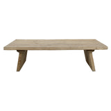 Lilys Sled Coffee Table Weathered Natural Old Wood 9132-L