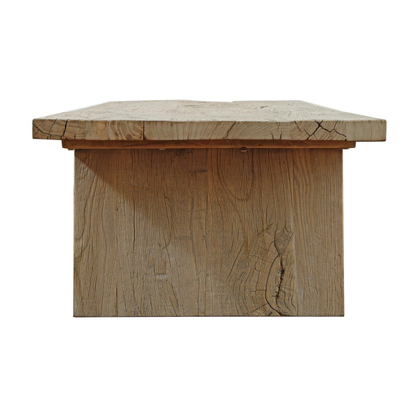 Lilys Sled Coffee Table Weathered Natural Old Wood 9132-L