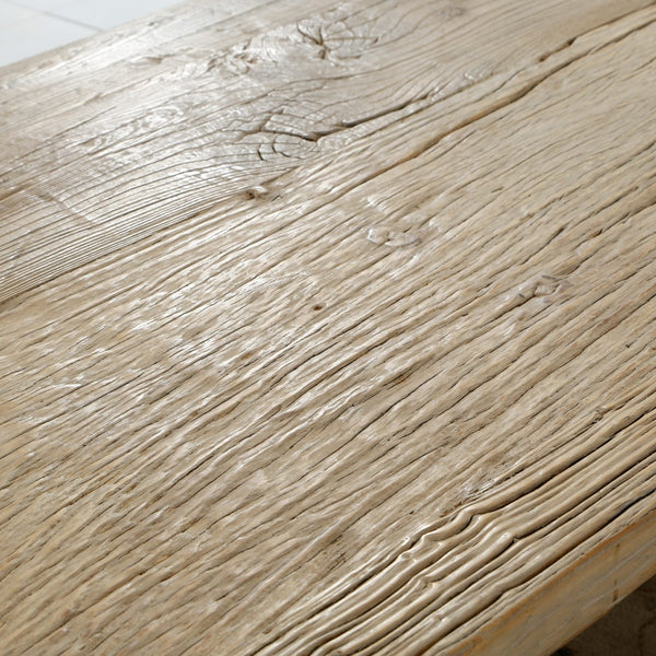 Lilys Sled Coffee Table Weathered Natural Old Wood 9132-L