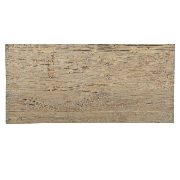 Lilys Sled Coffee Table Weathered Natural Old Wood 9132-L