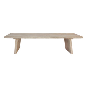 Lilys Sled Coffee Table Weathered Natural Old Wood 9132-L