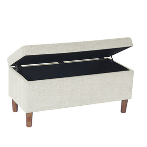 English Elm Zia Chevron Woven Storage Bench with Lift Top Hardwood Frame for Bedroom Entryway B056P416985