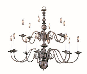 Framburg 14-light Colonial Jamestown Foyer Chandelier - Timeless Design For Elegant Spaces, Made In Usa Mahogany Bronze Metal 9135 Mb