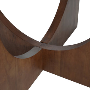 English Elm Christopher Knight Home® - 48" Round Dining Table - Classic Farmhouse Charm, Seats 4, Solid Wood & Mdf, Easy Care, Warm Walnut Finish N771P240935T