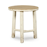 Lilys Amalfi Two Tones 20" Round Side Table With Round Legs 9136-W