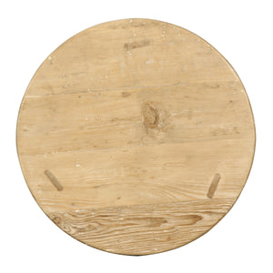 Lilys Amalfi Two Tones 20" Round Side Table With Round Legs 9136-W