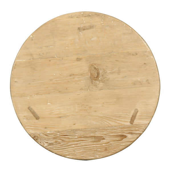 Lilys Amalfi Two Tones 20" Round Side Table With Round Legs 9136-W