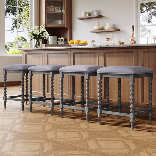 English Elm Christopher Knight Home® - 26''Counter 26'' Counter Stools Set Of 4 - Stylish Acacia Wood Frame With Foam-Padded Seats For Modern Homes N780P339749G-2
