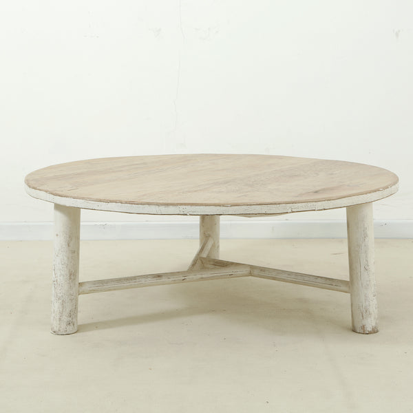 Lilys Amalfi Two Tones 48" Round Coffee Table With Round Legs 9137-W