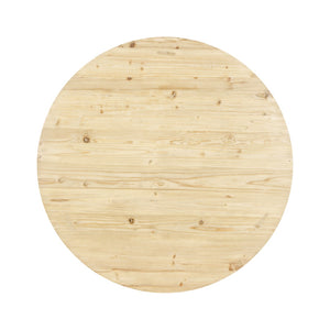 Lilys 48" Round Coffee Table With Round Legs Weathered Natural 9137-NA