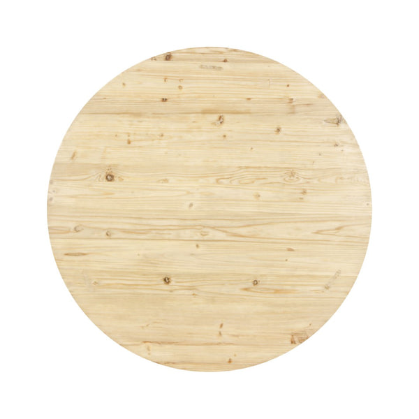 Lilys 48" Round Coffee Table With Round Legs Weathered Natural 9137-NA