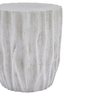 English Elm Tree Stump Mgo Accent Table Realistic Bark Texture Indoor Outdoor Rustic Side Antique Grey N776P372347T