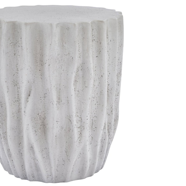 English Elm Tree Stump Mgo Accent Table Realistic Bark Texture Indoor Outdoor Rustic Side Antique Grey N776P372347T