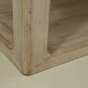 Lilys Milo Rectangular Coffee Table With Rattan Top Weathered Whitewash 9138