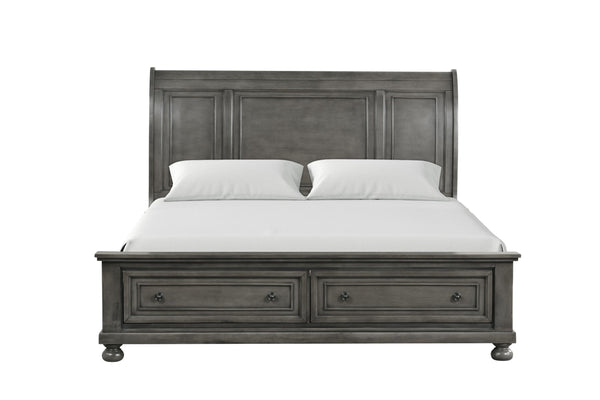 English Elm Meade Full Bed With Storage Drawers In Gray - Stylish, Durable Design For Compact Spaces & Comfort B078S00575