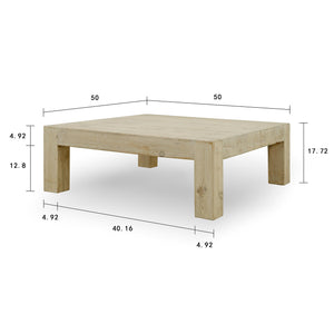 Lilys Capri Dovetail Square Coffee Table 50X50 9140