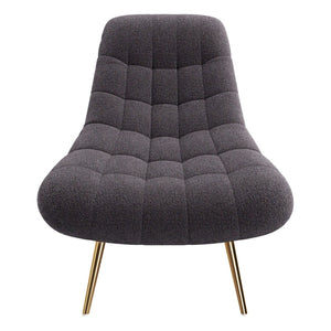 English Elm Aubrey Boucle Accent Lounge Chair Mid-century Curved Arms High-density Foam Seat B183P201634