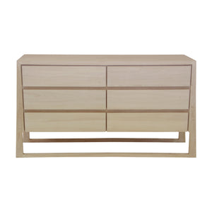 Lilys Lily Casa Vein Matched Six Drawers Dresser White Wash 9142