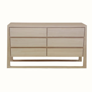 Lilys Lily Casa Vein Matched Six Drawers Dresser White Wash 9142