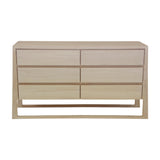 Lilys Lily Casa Vein Matched Six Drawers Dresser White Wash 9142